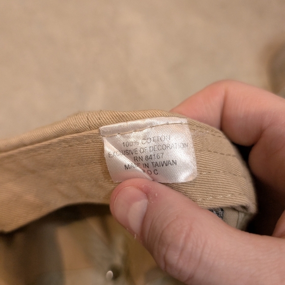 VTG Mickey Golf Strapback Hat Tan Embroidery - Picture 6 of 6